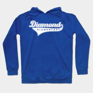 Classic Diamond Elementary Logo White Hoodie